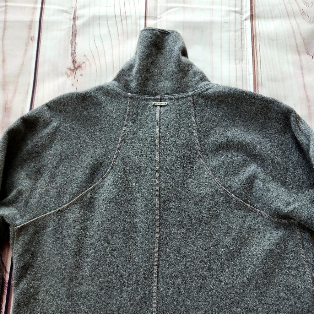 PrAna "Ziller Tunic" Wool Blend Sweater Heather Grey Gray | Women's Size M - Picture 6 of 8